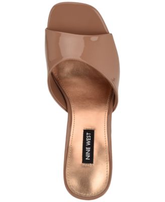 Women's Lamell Square Toe Slip-On Stiletto Sandals