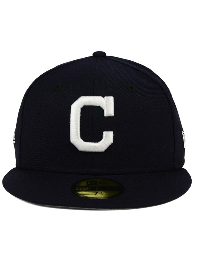 New Era Cleveland Indians C-Dub Patch 59FIFTY Fitted Cap - Macy's