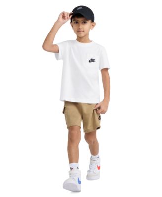 Boys' 2T-4T Pocket T-Shirt and French Terry Shorts, 2-Piece Set