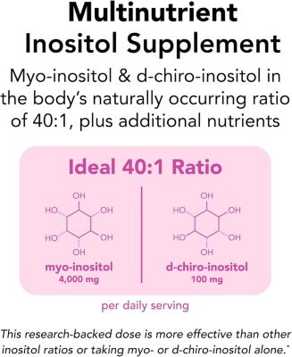 Ovasitol Plus Canister Metabolic Health Supplement - Myo-Inositol & D-Chiro Inositol+Chromium Picolinate+Alpha-lactalbumin & Vitamin D