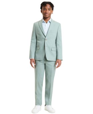 Boys' 8-20 Sage Linen Notch Collar Jacket