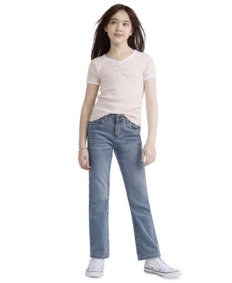 Girls' 7-16 Mid-Rise Classic Bootcut Denim Jeans