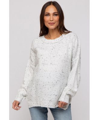 Maternity Speckled Knit Sweater