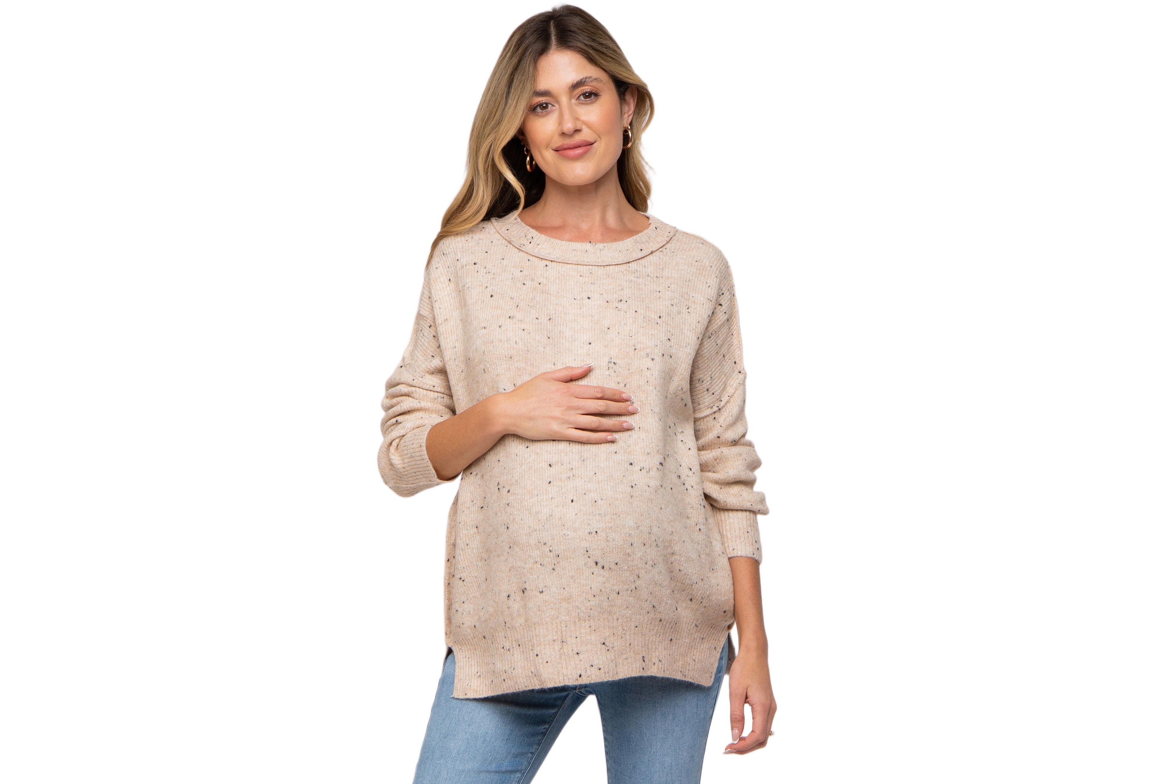 Pinkblush Maternity Speckled Knit Sweater