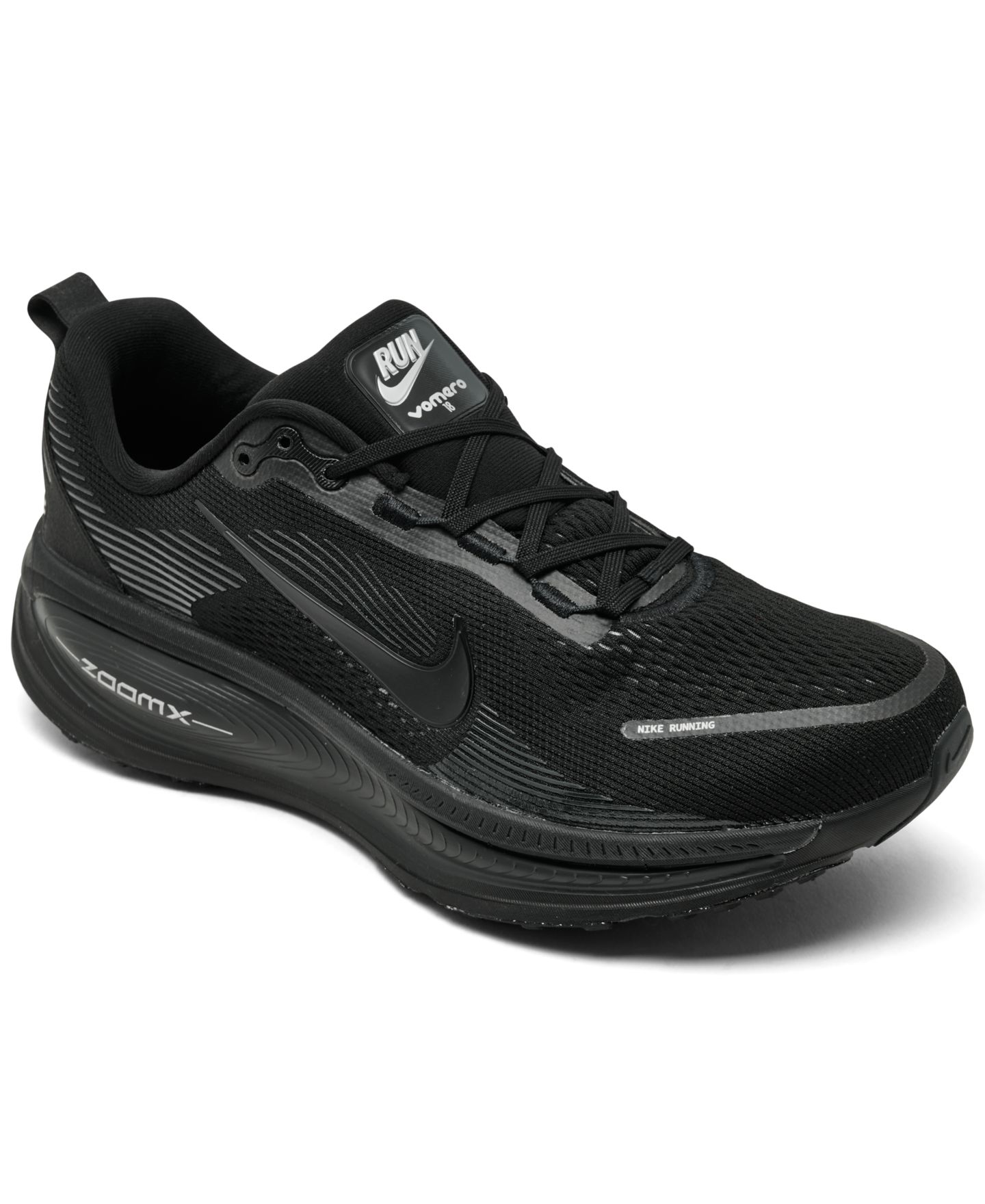 Мужские кроссовки Nike Vomero 18 Running, цвет: Чёрный — фото 1