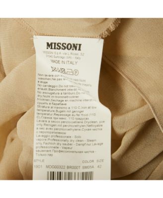 Women's Multicolor Patterned Lurex Knit High Low Dress