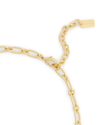 Faux Stone Signature Cherry Charm Bib Necklace