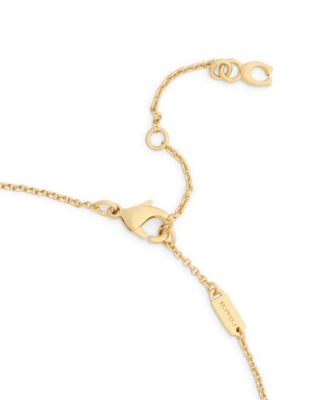 Faux Stone Signature C Floral Chubby Heart Pendant Necklace