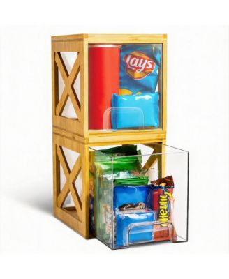 2-Pack Clear Drawers - Kitchen & Bathroom Storage Organizer