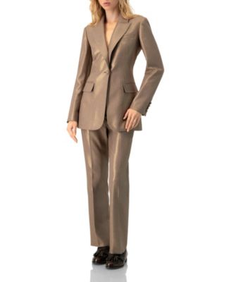 Women's Sparkling Blazer with Flap Pockets