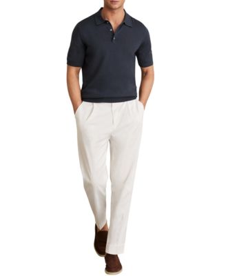 Men's Merino Wool Short-Sleeve Polo Shirt