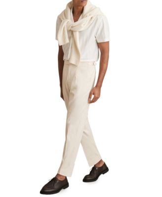 Men's Stretch-Cotton Tapered Trousers