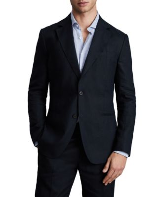 Men's Tailored-Fit Single Breasted Linen Blazer