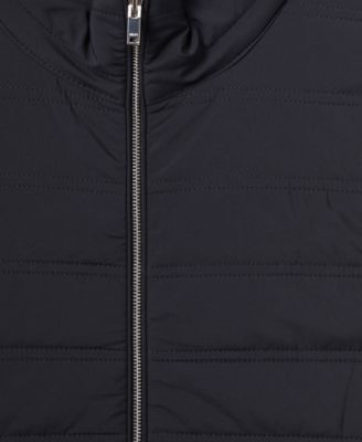 Men's Hybrid Quilt and Knit Zip-Through Gilet
