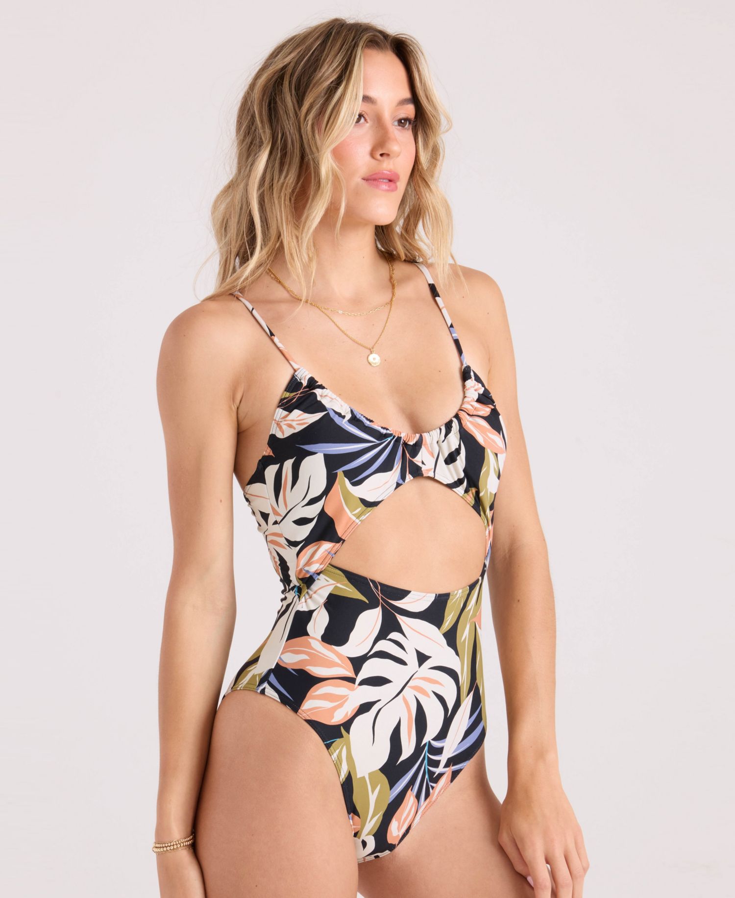 Women's Distant Tropic Scoop Neck One-Piece Swimsuit