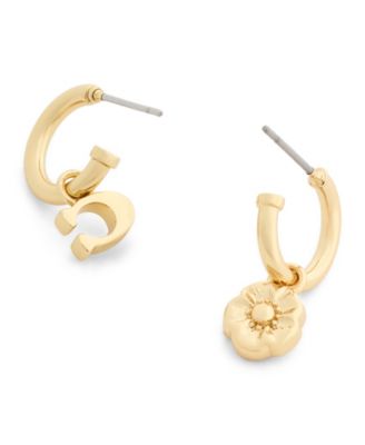 Chalk Signature C Tea Rose Mismatch Earrings