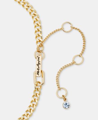 Multicolor Crystal Flower Lariat Necklace, 20" + 3" extender 