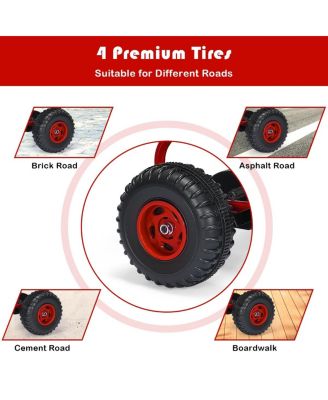 4 Wheel Pedal Powered Ride On Car with Adjustable Seat
