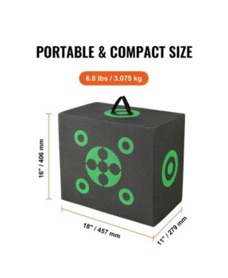 Archery Target 16"x18" Portable Foam Target with Carry Handle