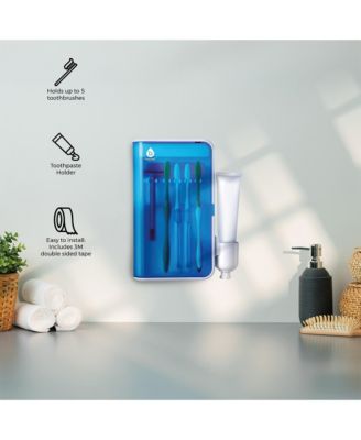 USB Rechargeable Rotary Toothbrush & UV Sanitizer Station (3 Brush Heads Included