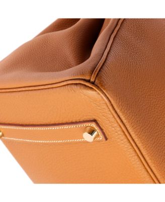 Birkin 35 Handbag Brown Togo with Gold Hardware