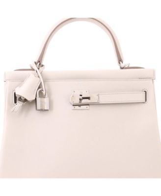 Kelly 28 Handbag Light Evercolor with Palladium Hardware