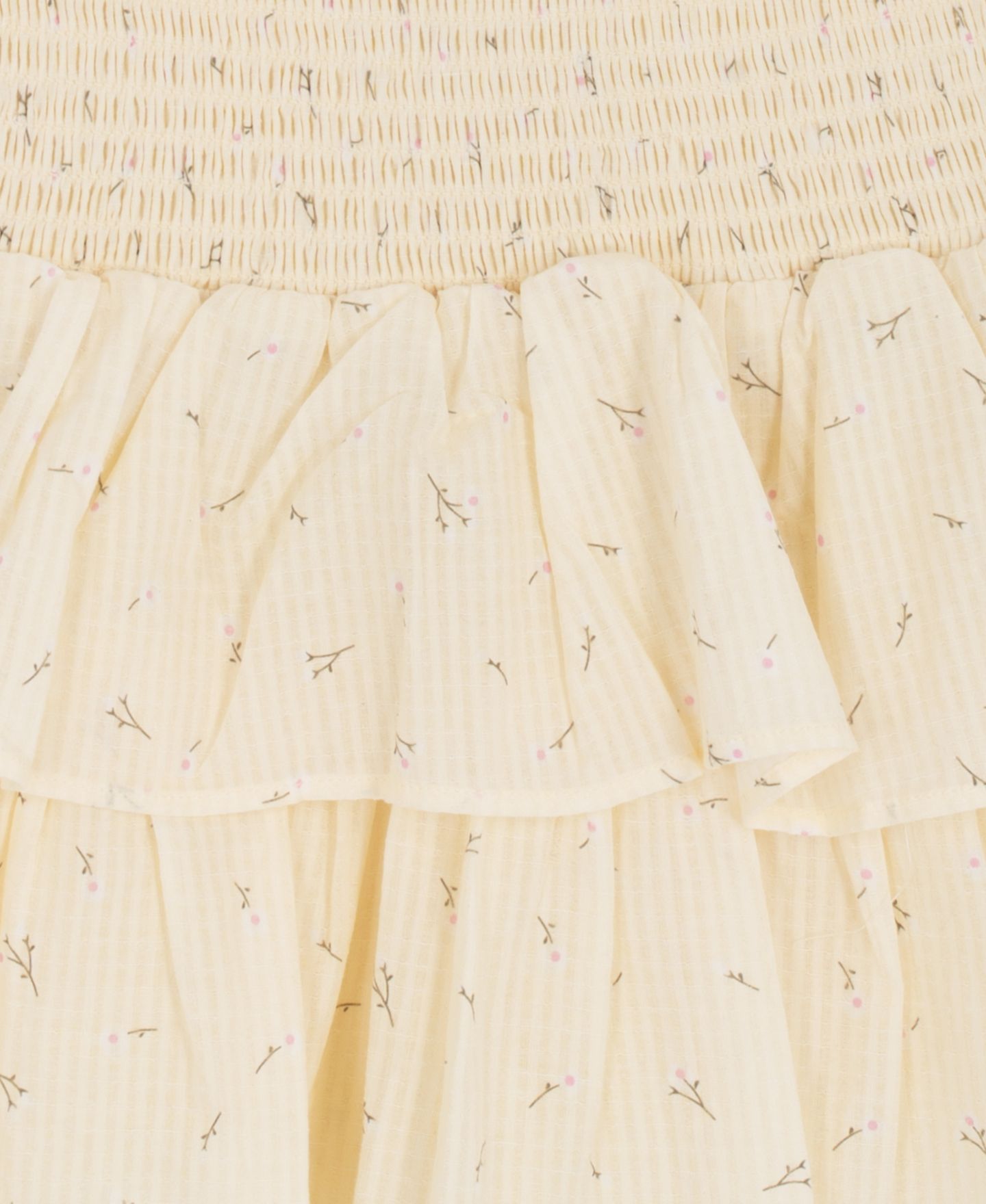 Комплекты Rare Editions Eyelet Vest, Cami and Floral Skort, 3-Piece Set для девочек, цвет: Светлый жёлтый / Белый — фото 4