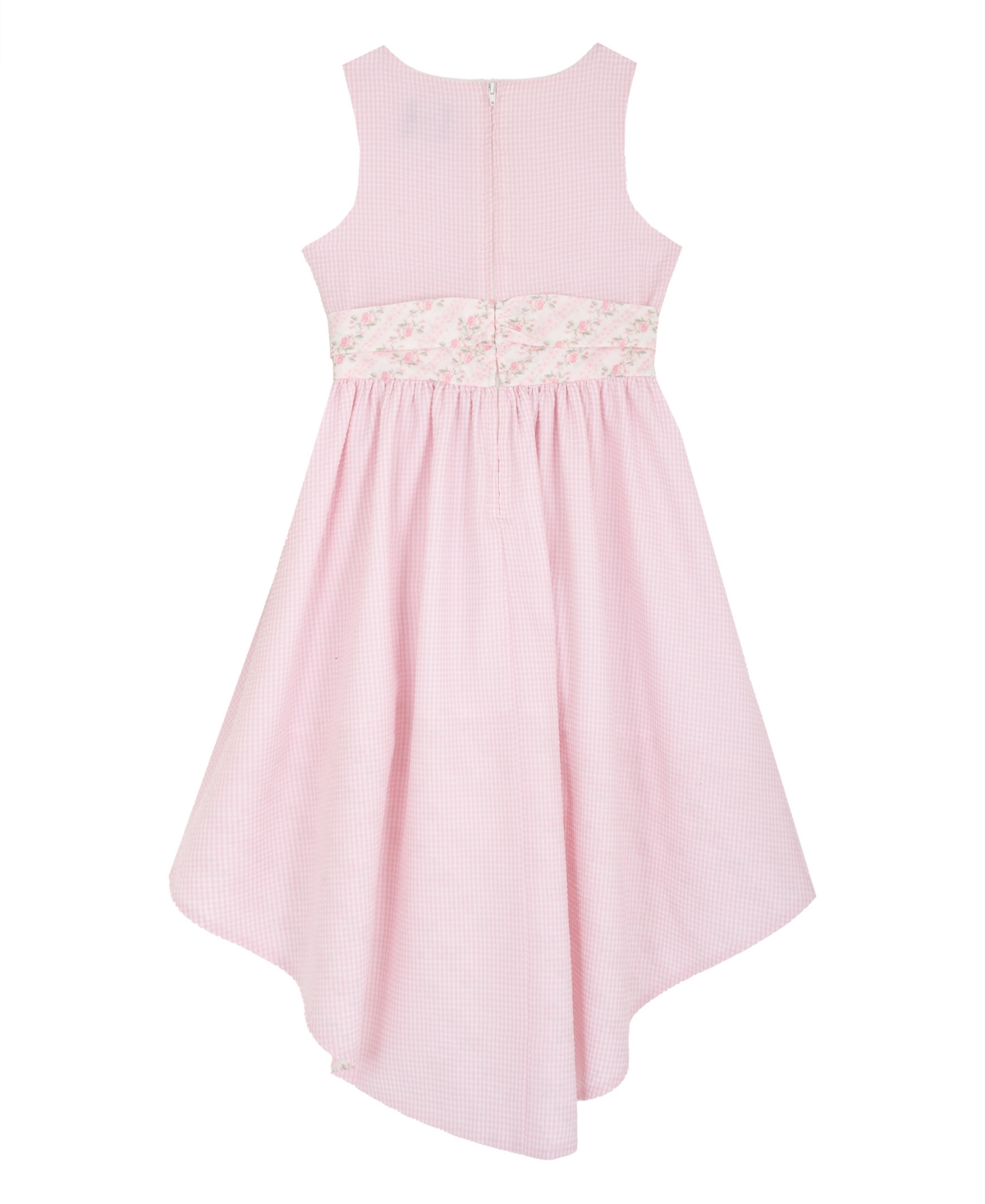 Rare Editions Girls' 7-16 Poplin High-Low Dress & Bag