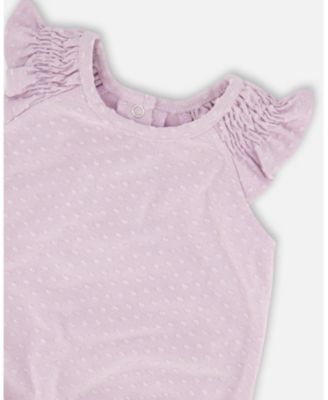 Baby Girls Jersey Romper Lavender