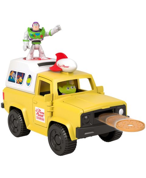Детские фигурки Imaginext Disney and Pixar Toy Story Pizza Planet Truck with Buzz Lightyear and Alien Action Figures