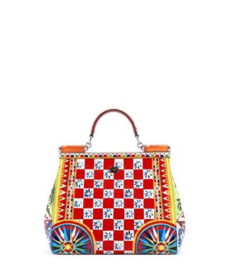 Medium Miss Sicily Bag Printed Leather