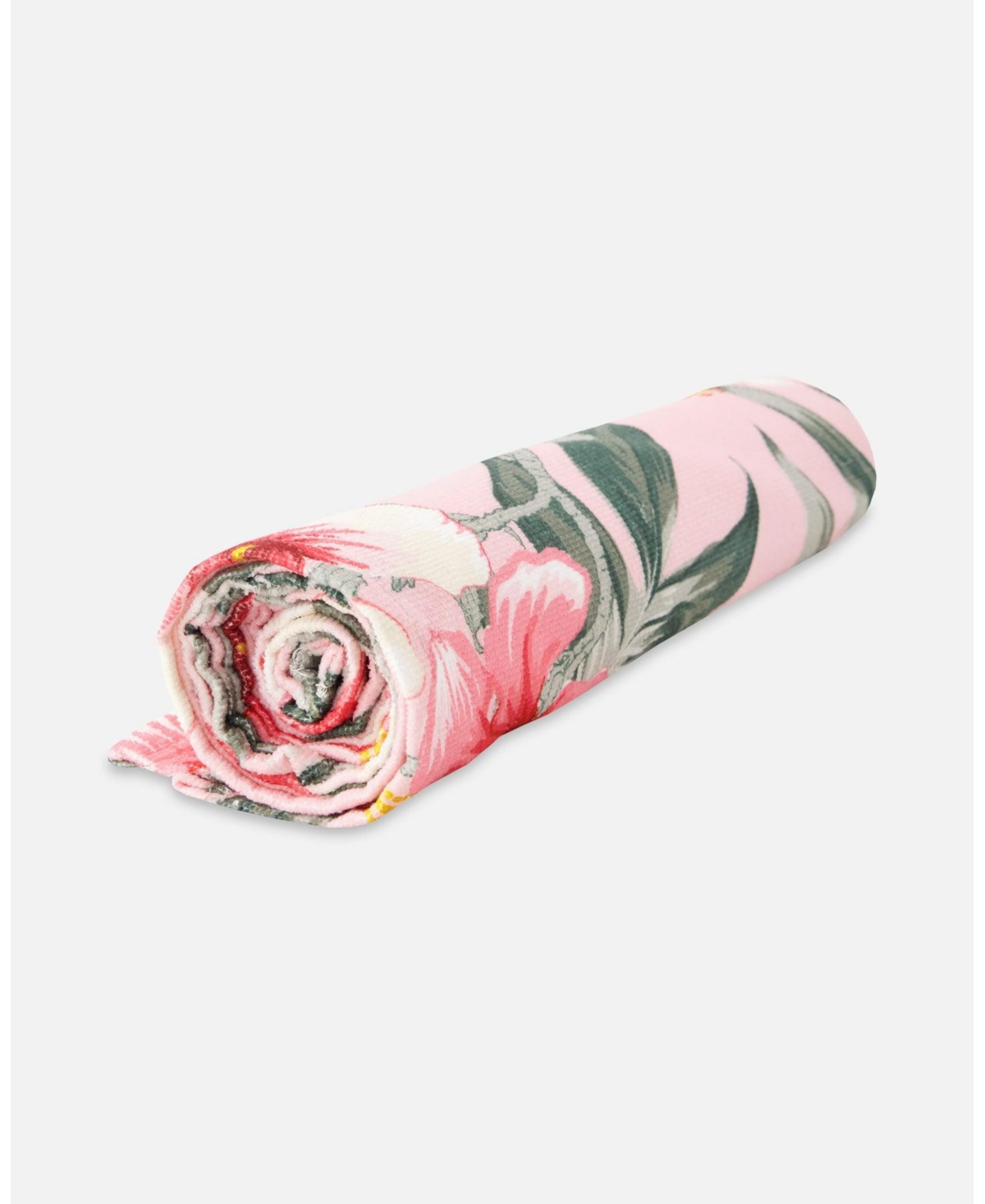 Deux par Deux Girl Beach Towel Pink Hibiscus Print - Toddler|Child