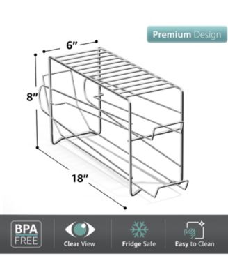 2 Pack Can Dispenser Rack - Holds 12 Standard Size 12oz Cans Each