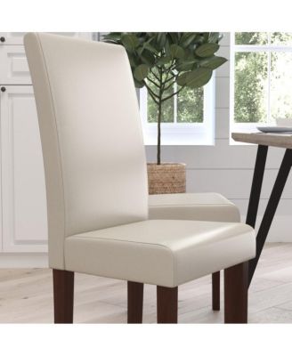 Ellison Mid-Century Panel Back Parsons Accent Dining Chair