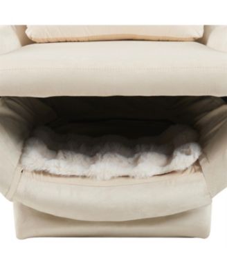 Modern Velvet Accent Chair - Pet-Friendly 2-in-1 Lounge for Living Room & Office