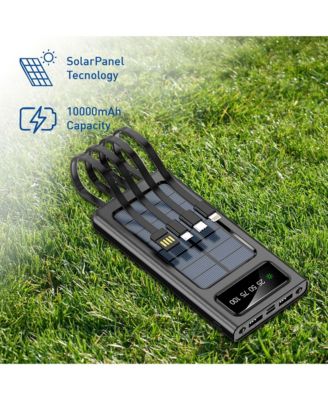 Outdoor Essentials Bundle – 2-in-1 Bluetooth Water Bottle, Peak Wireless Speaker, and LED Portable Solarsync Power Bank