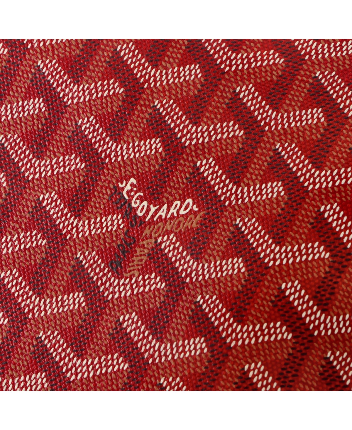 Pre-Owned Goyard Mm Senat Zip Pouch Coated Canvas