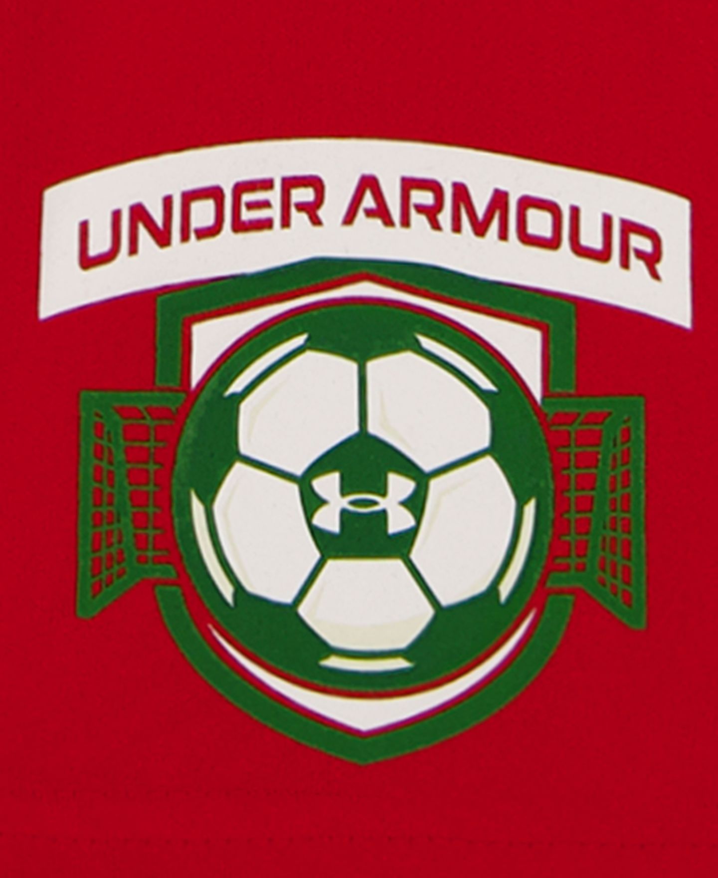 Детский комплект Under Armour Tech Soccer: футболка и шорты, 2-7 лет, цвет: Белый / Красный — фото 7