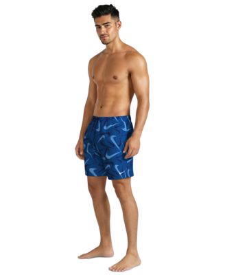 Men's 7" All-Over Logo Print Volley Swim Shorts