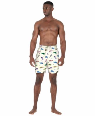 Men's 7" Sneaker Print Volley Swim Shorts