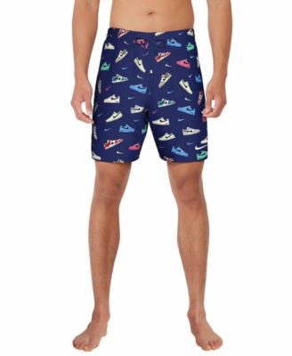 Men's 7" Sneaker Print Volley Swim Shorts