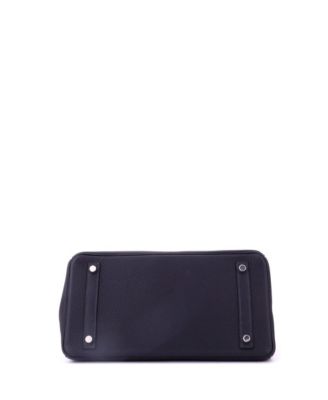 Birkin 30 Handbag Blue Togo with Palladium Hardware