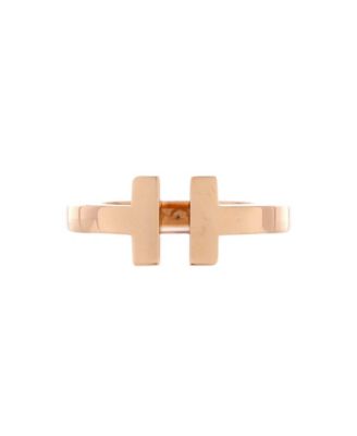 Pre-Owned Tiffany Co T Square Ring - 18k rose gold 1044$