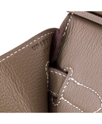 Birkin 40 Handbag Grey Togo with Palladium Hardware