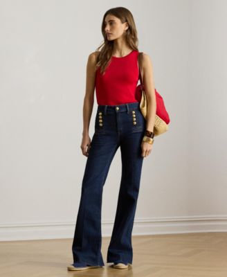 Women's Rib-Knit Crewneck Sweater