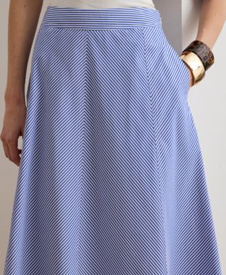 Women's Striped Paneled Skirt