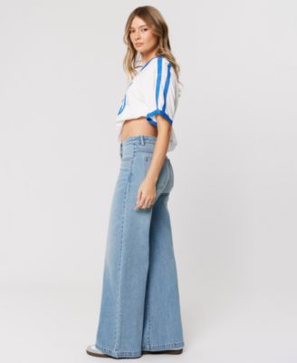 Women's Stevie Mid Rise Wide-Leg Jeans