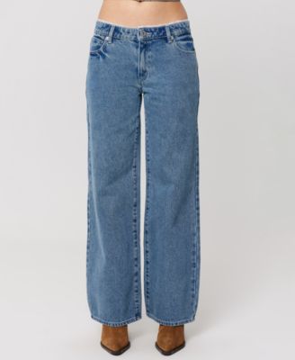 Women's Selena Lace Wide-Leg Baggy Jeans