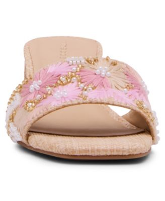 Women's Sunflower Floral Block Heel Sandals