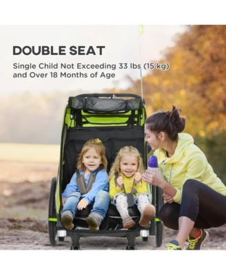 3 in 1 Kids Bike Trailer Jogger and Stroller